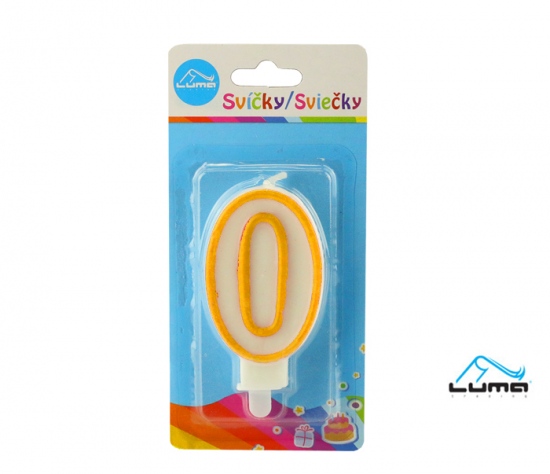 Svíčka č. 0 ZLATÁ LUMA
