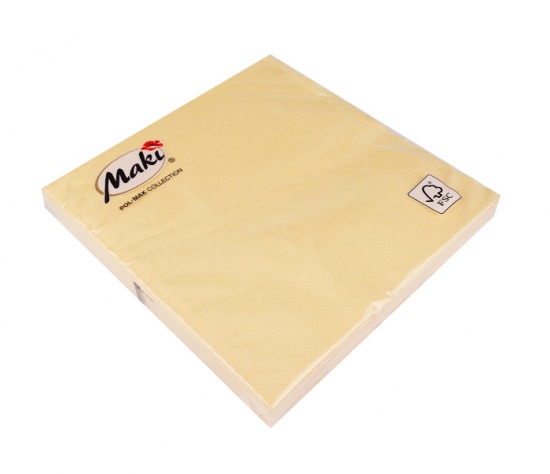 Ubrousky 3vr. jednobarevné krémové