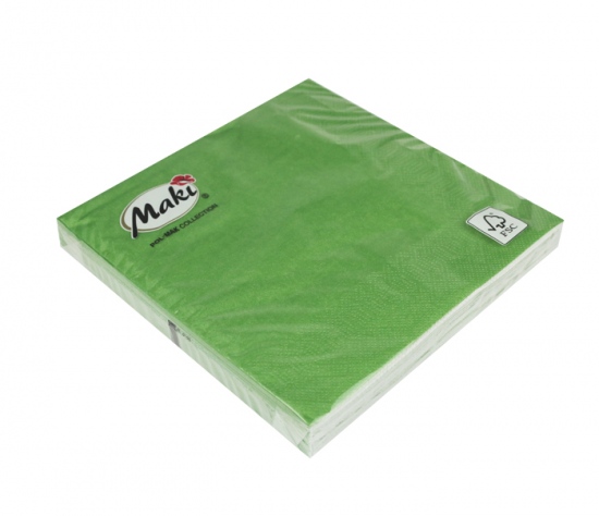 Ubrousky 3vr. jednobarevné zelené tmavě