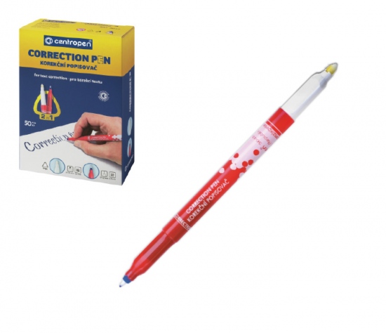 Zmizík Centropen s korektorem 3649 trojhranný