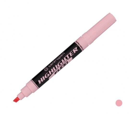 Zvýrazňovač Centropen 8542 Flexi, růžový pastelově