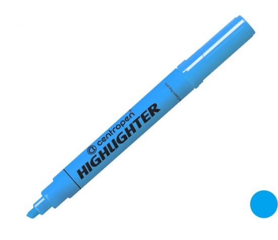 Zvýrazňovač Centropen 8552 (8852) modrý