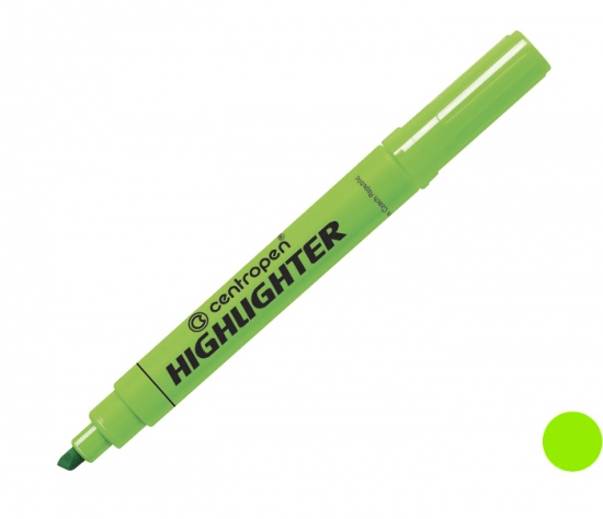 Zvýrazňovač Centropen 8552 (8852) zelený