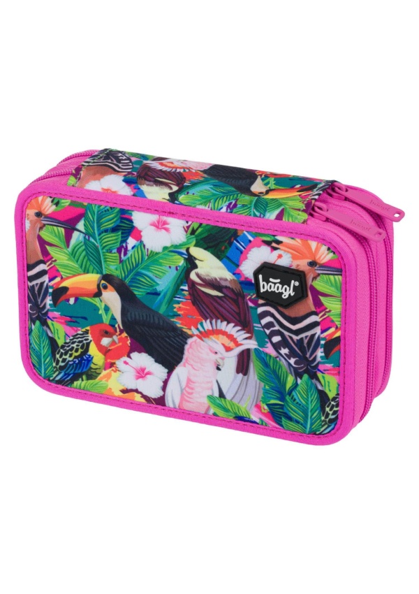 BAAGL Školní penál dvoupatrový Tukan