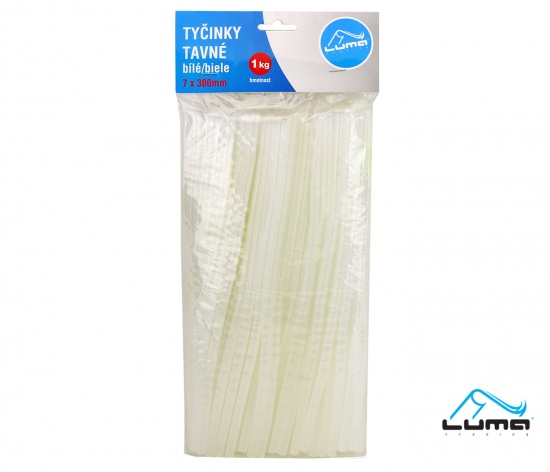 Pistole tavná - náplně 7 x 300mm, 1kg bílé LUMA