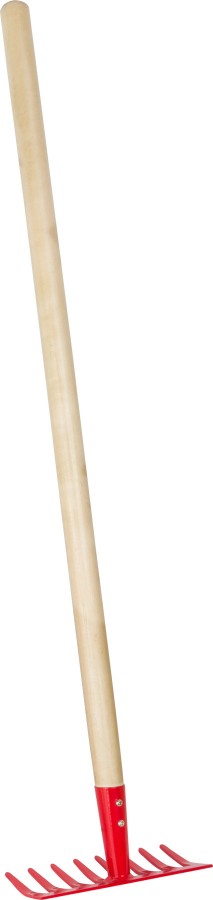 Zahradní hrábě červené