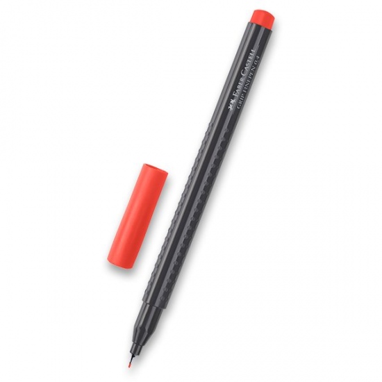 Popisovač Faber Castell Grip 0 4mm červěná