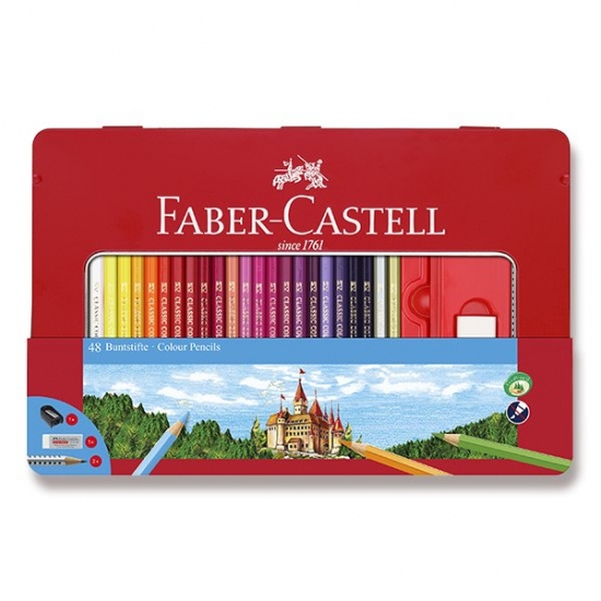 Pastelky Faber Castell šestihranné dárkový box 48ks