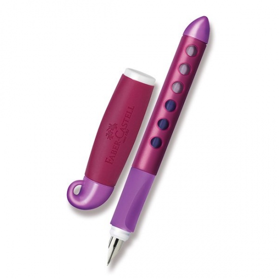 Levně Plnicí pero Faber Castell Scribolino ,Pro leváky malinová