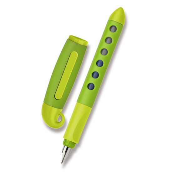 Levně Plnicí pero Faber Castell Scribolino , Pro leváky světle zelená
