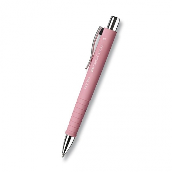 Levně Kuličková tužka Faber Castell Poly Ball XB sv. růžová