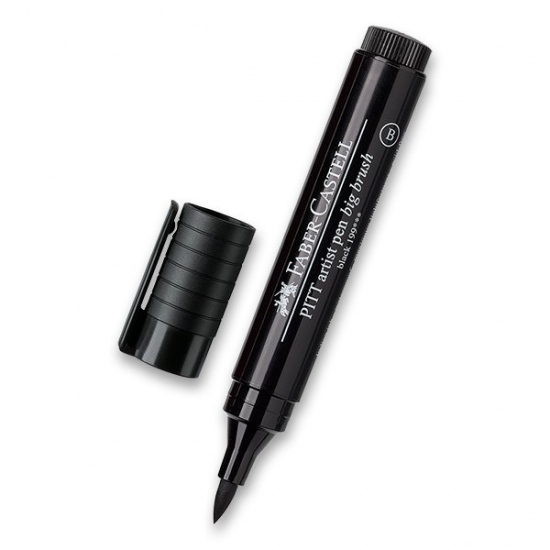 Levně Popisovač Faber Castell Pitt Artist Pen Big Brush černá