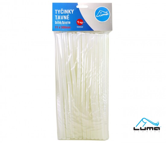 Pistole tavná - náplně 11 x 300mm, 1kg bílé LUMA