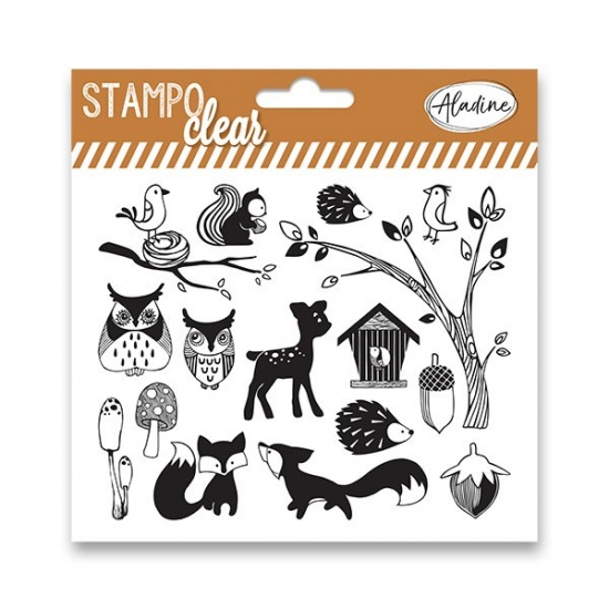Razítka Stampo Clear Lesní zvířátka