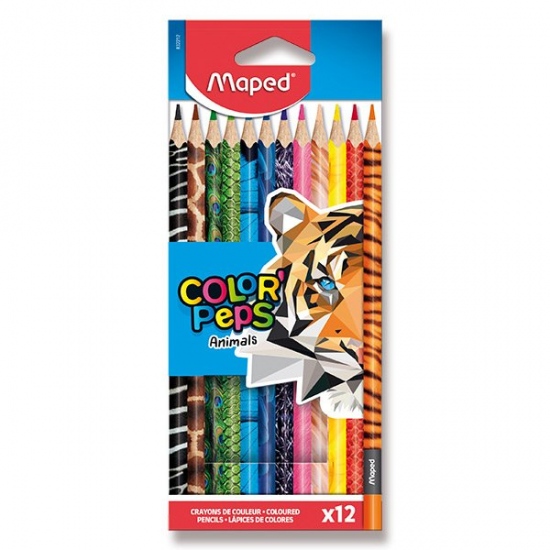 Pastelky ColorPeps Animals 12 barev