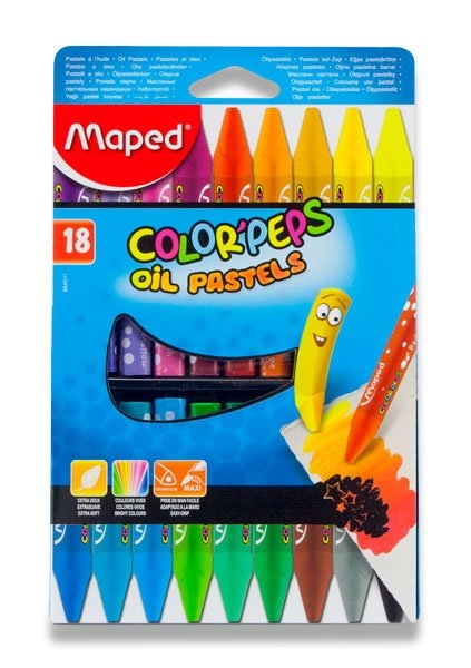 Pastelky ColorPeps Oil Pastels 18 barev