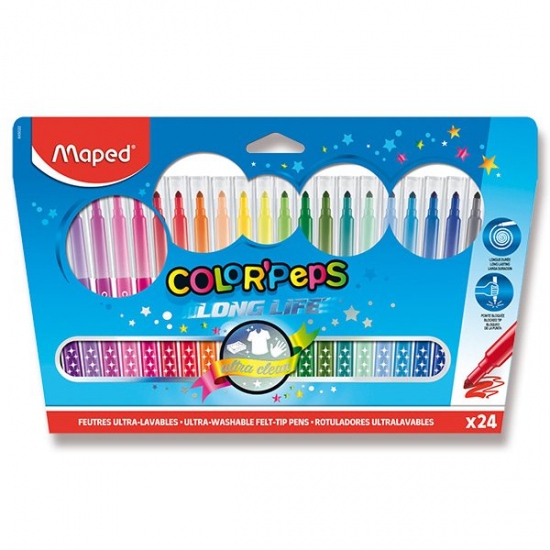 Fixy Color Peps Long Life 24 barev