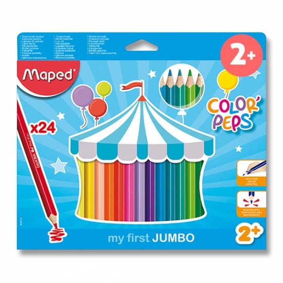 Pastelky Color Peps Jumbo 24 barev