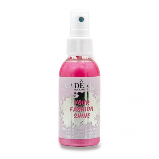 Levně Barva na textil Your Fashion Shine fuchsiová 100 ml