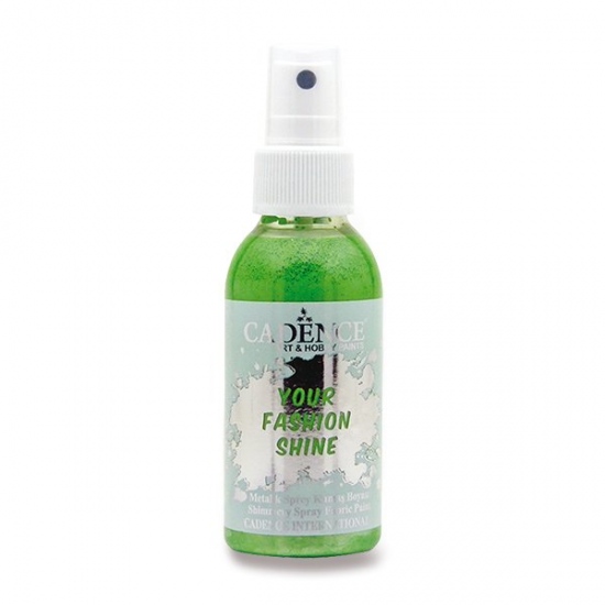 Levně Barva na textil Your Fashion Shine zelená 100 ml