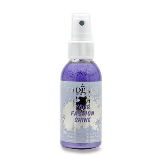 Levně Barva na textil Your Fashion Shine fialová 100 ml