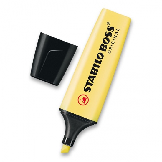Zvýrazňovač BOSS ORIGINAL Pastel žlutá