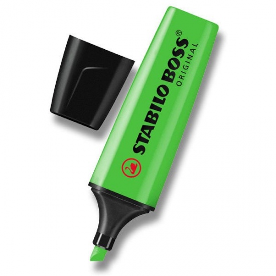 Zvýrazňovač BOSS ORIGINAL zelená