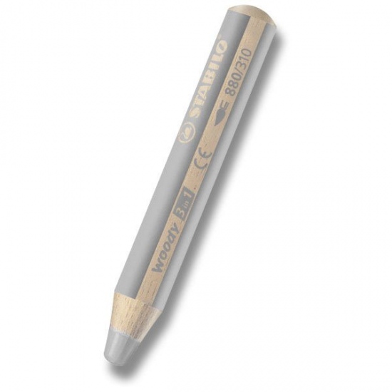 Pastelka Woody 3 in 1 stříbrná