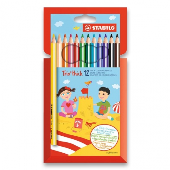 Pastelky Trio 12 barev