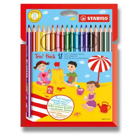 Pastelky Trio 18 barev