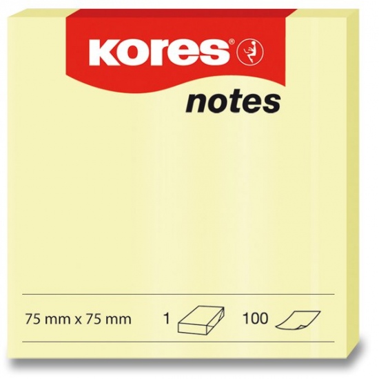 Samolepicí bločky 100 listů 75 x 75 mm