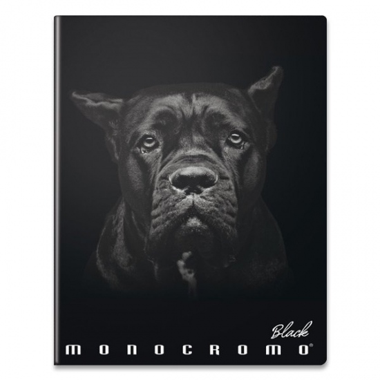 Monocromo Black školní sešit A4 linkovaný mix motivů