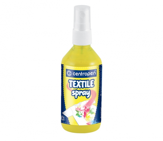 Barva na textil Centropen 1139 sprej 110ml, žlutá