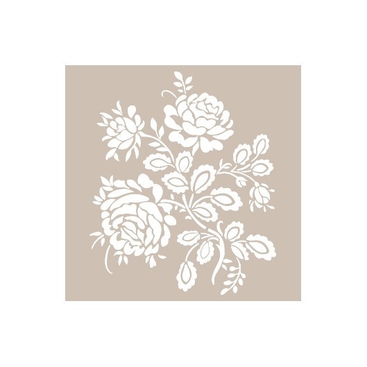 Šablona Cadence 21x30 cm - Růžičky