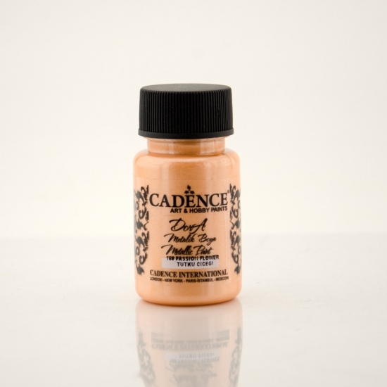 Metalická akrylová barva Dora Metalic meruňková passion flower 50 ml