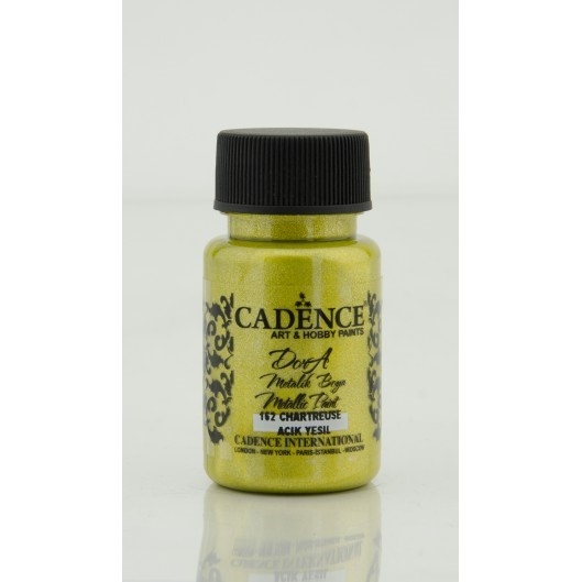 Metalická akrylová barva Dora Metalic žlutozelená chartreuse 50 ml
