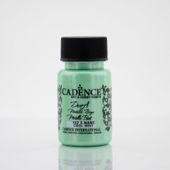 Metalická akrylová barva Dora Metalic mentolová cool mint 50 ml