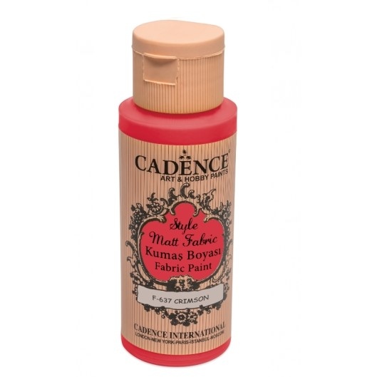 Klasická textilní barva Style Matt Fabric 50ml - červená karmínová crimson red