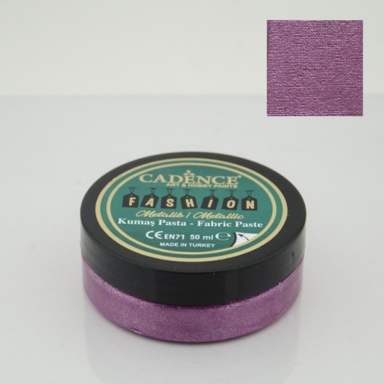 3D metalická textilní pasta Cadence 50 ml - cyklamenová