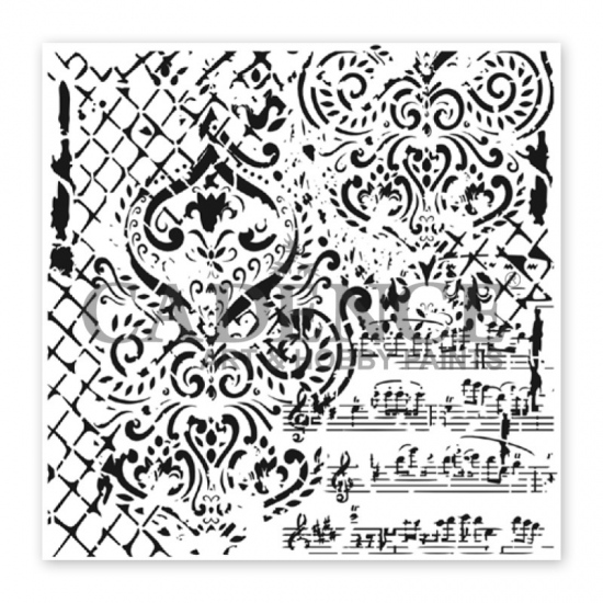 Šablona Cadence kolekce HomeDeco 25 x 25 cm - Ornamenty 9