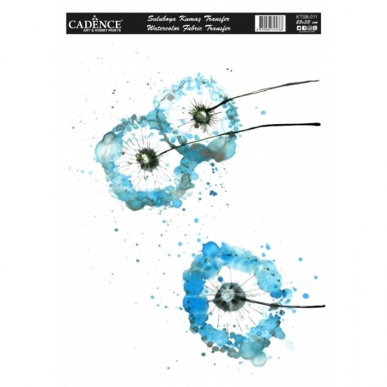 Nažehlovací nálepka25x35 cm akvarelová - pampelišky