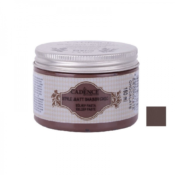 Reliefní pasta křídová Shabby Chic čokoládová hnědá chocolate 150 ml