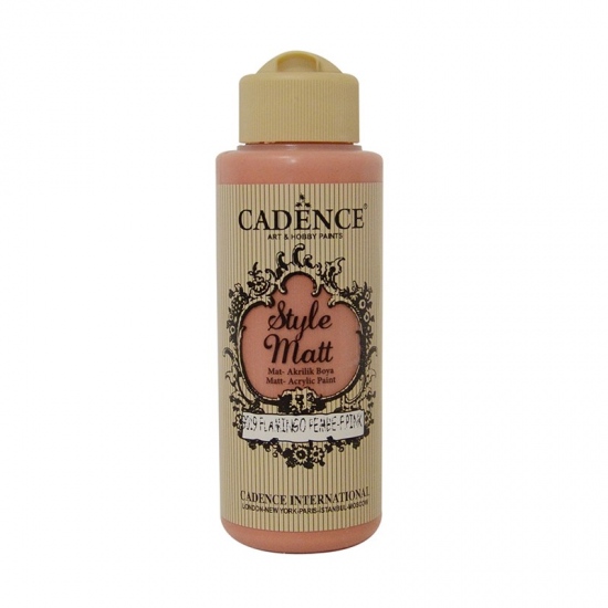 Matná akrylová barva Cadence Style Matt 120ml - flamengo pink růžová plameňák
