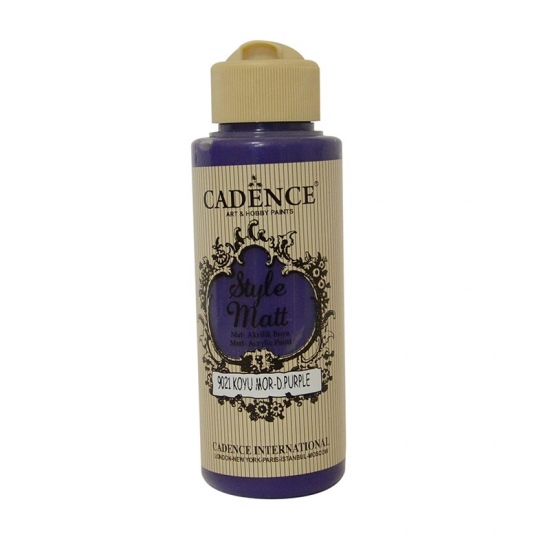 Matná akrylová barva Cadence Style Matt 120ml -dark purple tmavá fialová