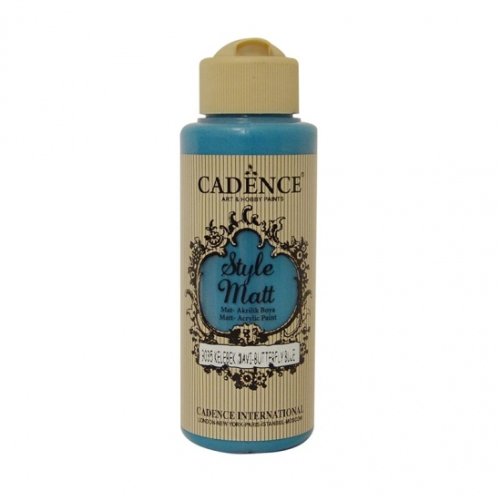 Matná akrylová barva Cadence Style Matt 120ml -butterfly blue modrá motýlí