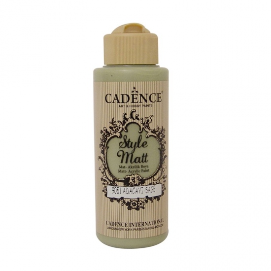 Matná akrylová barva Cadence Style Matt 120ml - sage zelená šalvěj