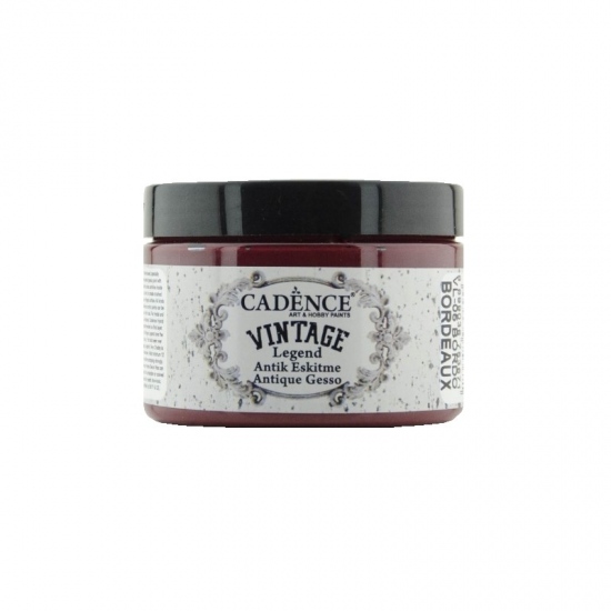 Kamínková barva Cadence Vintage Legend Antique gesso 150ml-bordeaux vínová