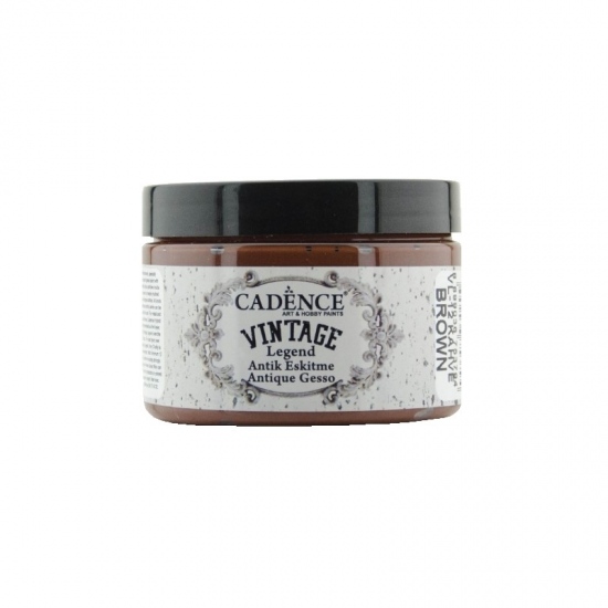 Kamínková barva Cadence Vintage Legend Antique gesso 150ml-brown hnědá