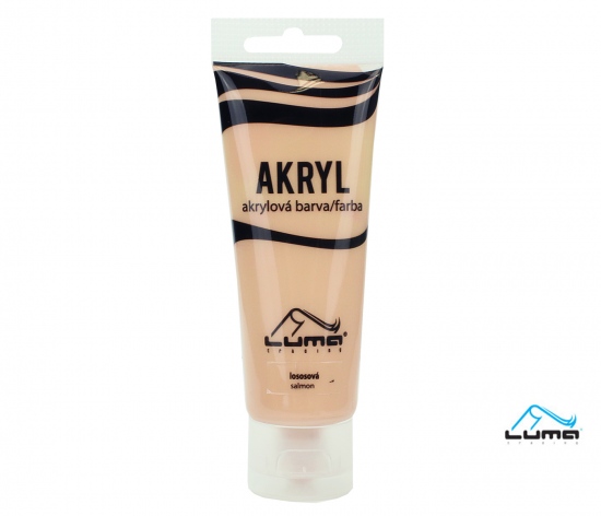 Barvy akrylové 75ml, lososová Luma