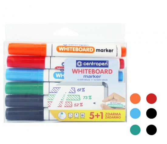 Popisovač Centropen 8559/5+1 sada